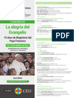 Cartel 48x68 - Programa - La Alegría Del Evangelio - Marzo2023