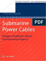 Submarine Power Cables Design, Installation, Repair, Environmental Aspects en Español