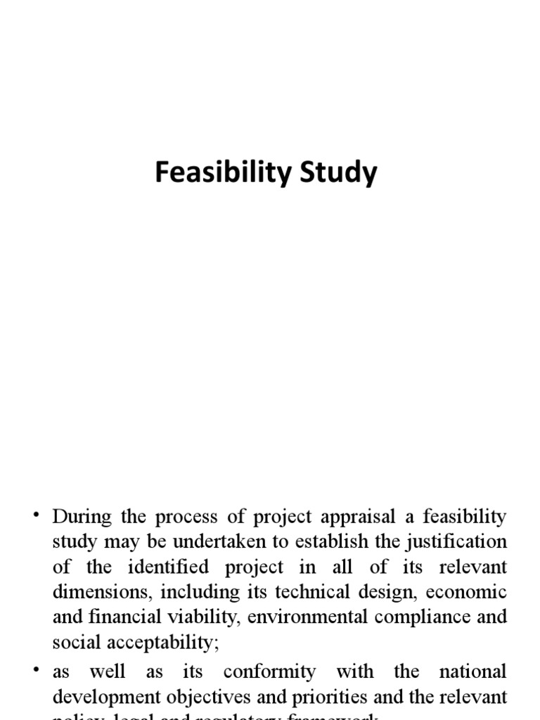 Feasibility Study PDF Feasibility Study CostBenefit Analysis