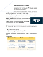 Toxicidad en Alimentos