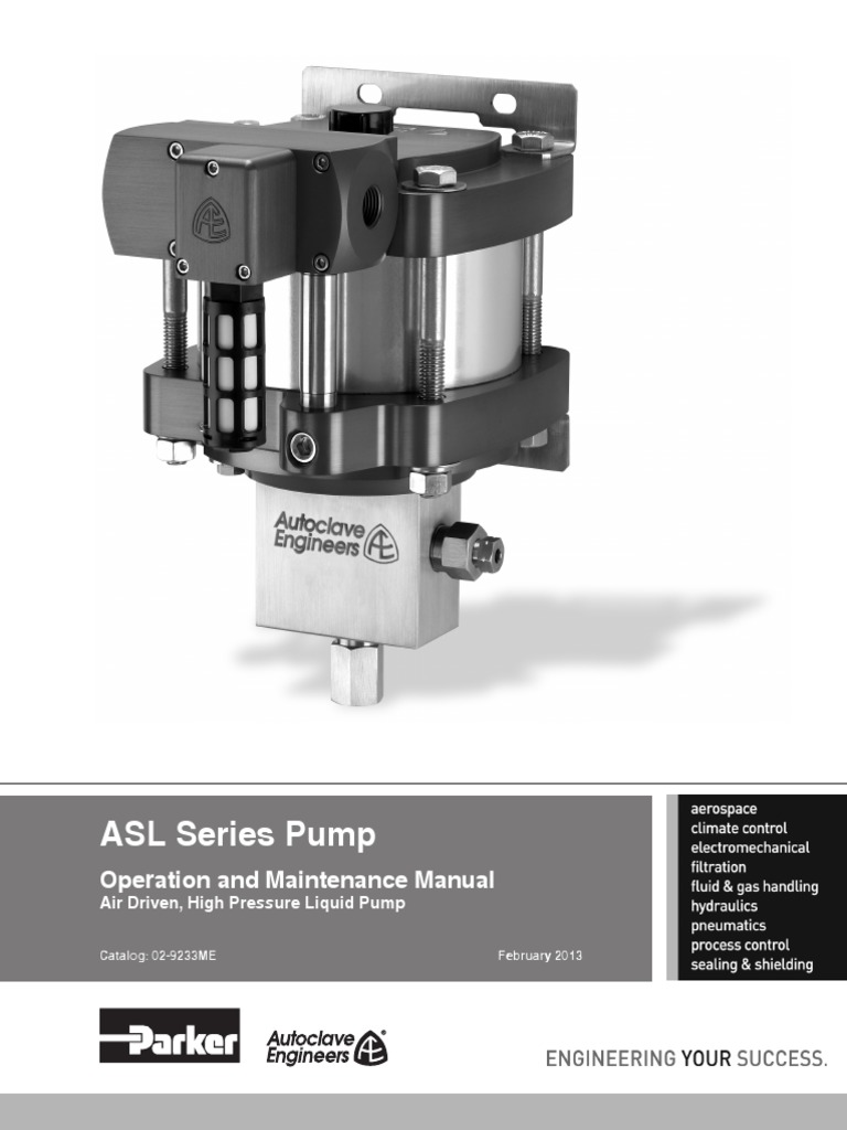 OM Manual ASL Pump | PDF | Pump | Valve
