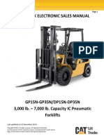 Cat GP15N DP35N Forklift Trucks Electronic Sales Manual PDF