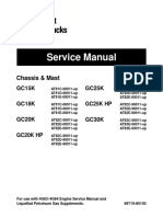 Cat GC20K HP Forklift Lift Trucks Service Manual PDF