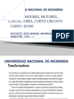Universidad Nacional de Ingenieria Ee306 Semana 04 19102022 Corto Circuito