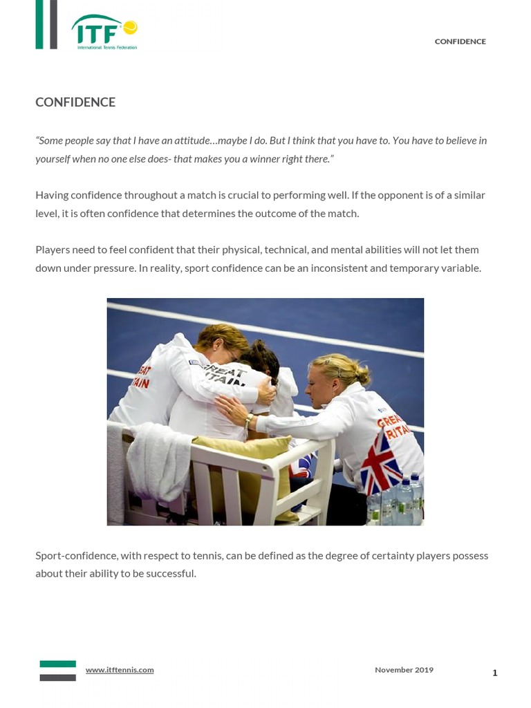 PSYCHOLOGICAL FACTS ABOUT CONFIDENCE intelligence overview