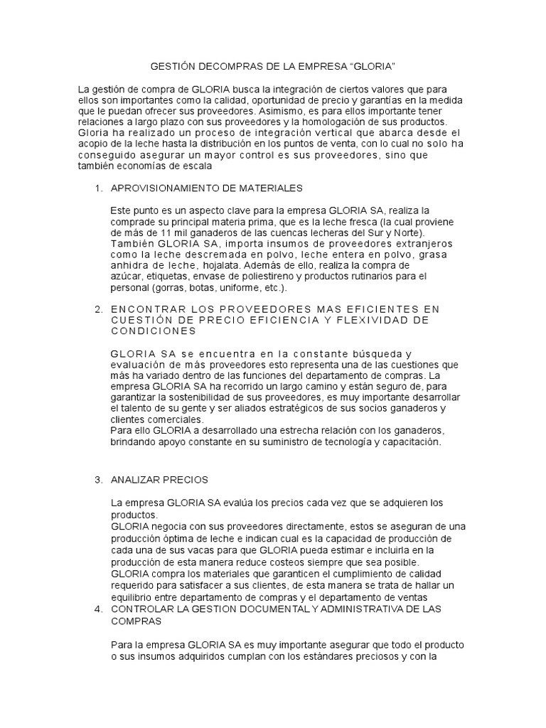 Gestion de Compras | PDF | Calidad (comercial) | Business