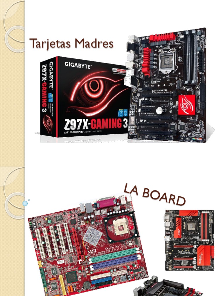 09 Tarjetas Madres PDF Hardware de la computadora Microprocesador