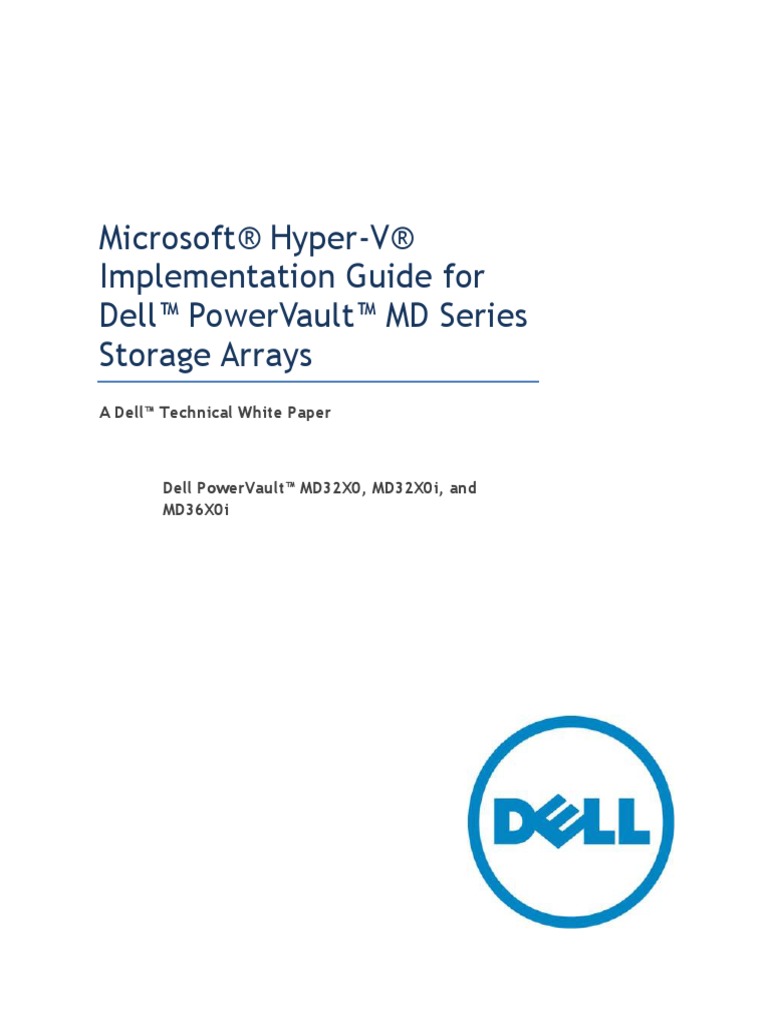 HyperV Implementation On PowerVault MD Series Storage Arrays | PDF ...