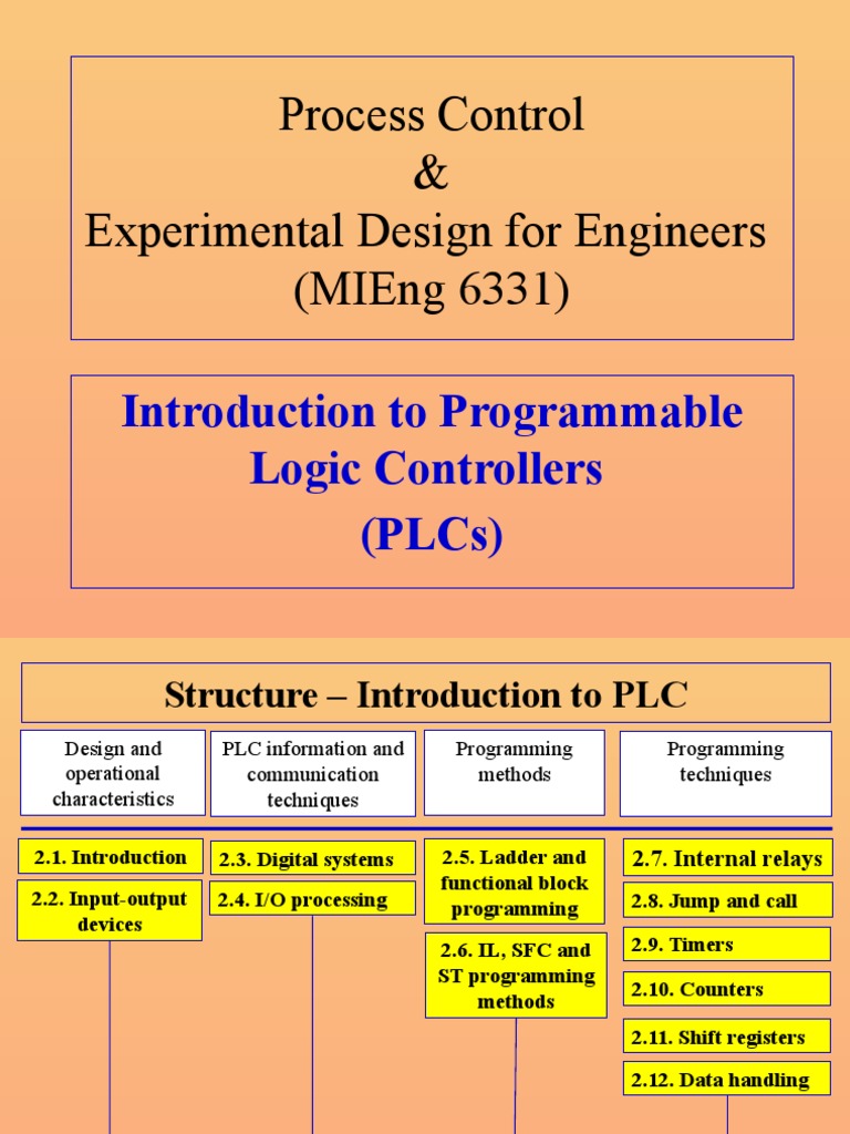 CH 1 PLCs An Overview1 PDF Programmable Logic Controller Relay