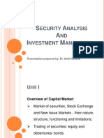 S A A I M: Ecurity Nalysis ND Nvestment Anagement