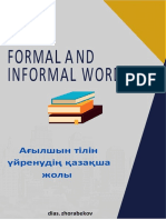 Informal and Formal Words