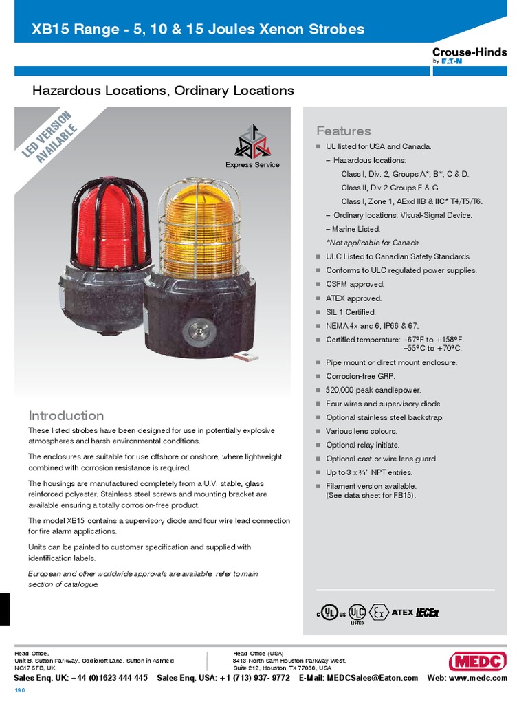 XB15 Datasheet Us | PDF | Equipment | Electromagnetism