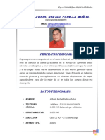 Alfredo Rafael Padilla Muñoz.: Perfil Profesional