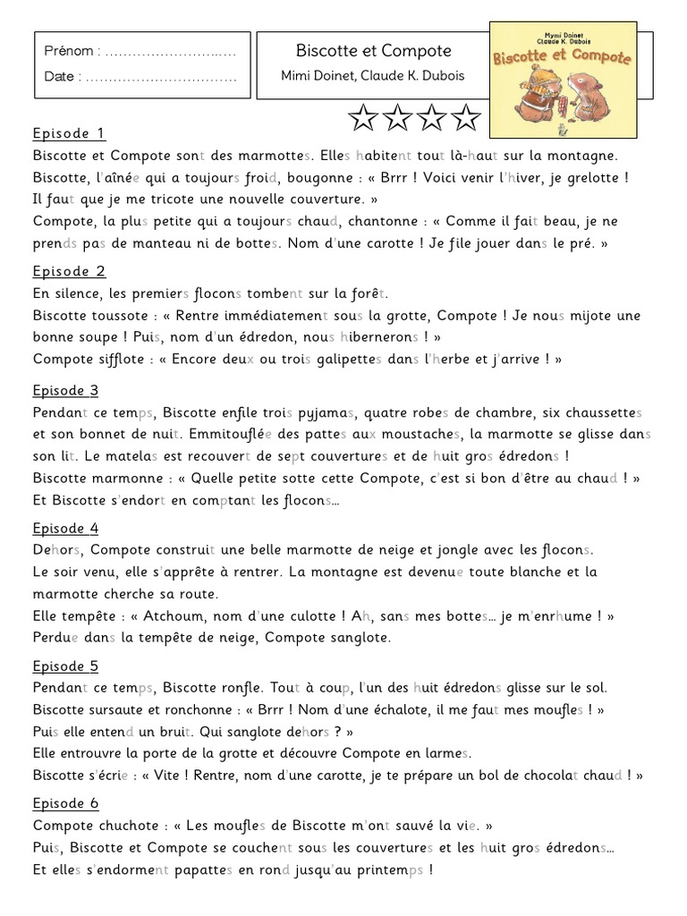 Aventures de Biscotte et Compote | PDF | Phénomène météorologique