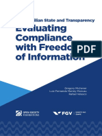 The Brazilian State and Transparency - Evaluating Compliance With Freedom of Information