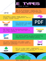 Colorful Geometric Export File Types Infographic