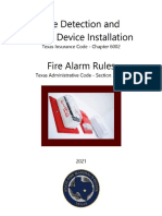 TX Alarm Statutes Summer 2021