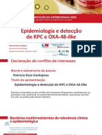 Epidemiologia e Detecção de KPC e OXA-48-like