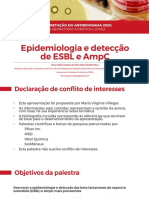 Epidemiologia e Detecção de ESBL e AmpC