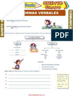 Formas Verbales Quinto Primaria