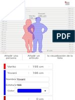 Hikaku Sitatter - Comparación de Estaturas