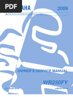 2009 Yamaha WR250FY Service Manual | PDF | Clutch | Vehicles