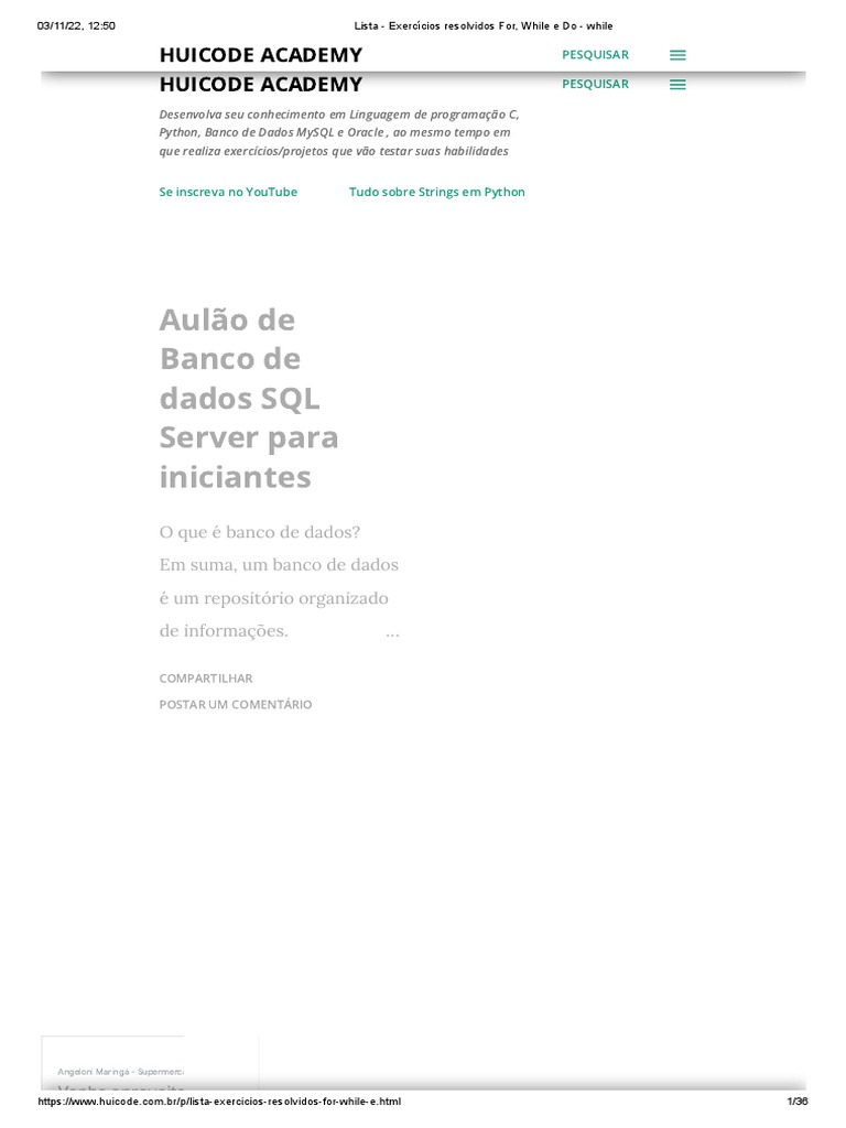 For While E Document Download