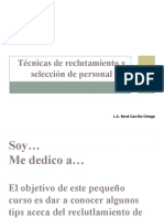 Técnicas de Reclutamiento y Selección de Personal