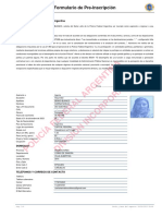 Policía Federal Argentina División Incorporaciones: Formulario de Pre-Inscripción