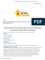 Approach To The Adult With Chronic Diarrhea in Resource-Abundant Settings - Uptodate Free
