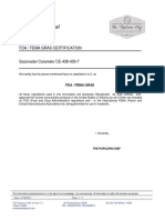 Fda Fema Gras Certification Ce-438-430-7