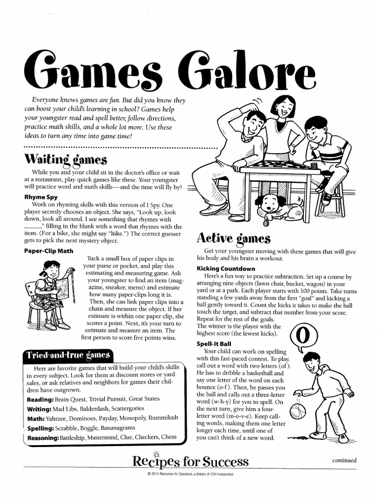 Games Galore PDF