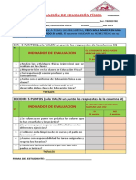 Auto Evaluacion de Educación Física