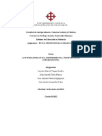 Actividad Práctica-Experimental - Propuesta de Intervención