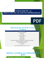 Principio de Fehaciencia y Causalidad en La Deduccion de Los Gastos Empresariales