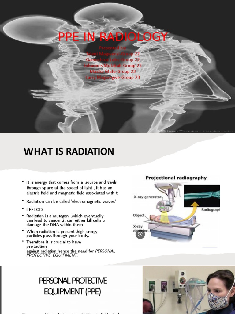 PPE in Radiology PDF Ionizing Radiation Personal Protective Equipment