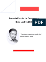 Acuerdo Escolar de Convivencia 2022