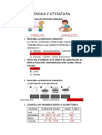 Lengua y Literatura Quinto