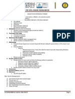 Quantitative Research Format