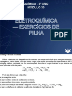 Quimica 3 o Ano Modulo 30 Eletroquimica Exercicios de Pilha