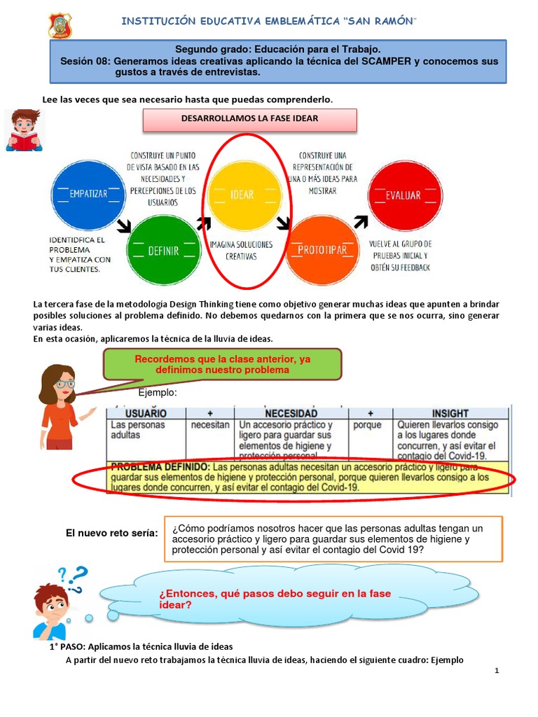 Fase Idear en Design Thinking: Técnicas y Ejemplos | PDF | Creatividad ...