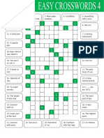 Easy Crosswords 4 Fun Activities Games Reading Comprehension Exercis 16825