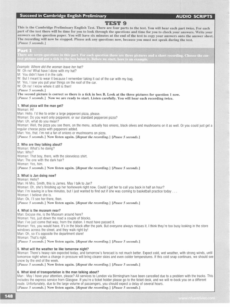 Test 9,10 Scripts PDF Pet Ernest Hemingway