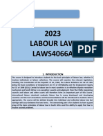 Labour Law Course Outline 2023