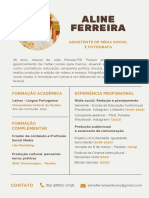 Currículo Social Media - Aline Ferreira