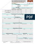 Weekly Construction Work Plan - 1