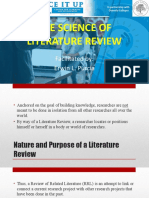 The Science of Literature Review