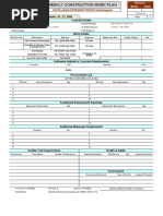 Weekly Construction Work Plan December