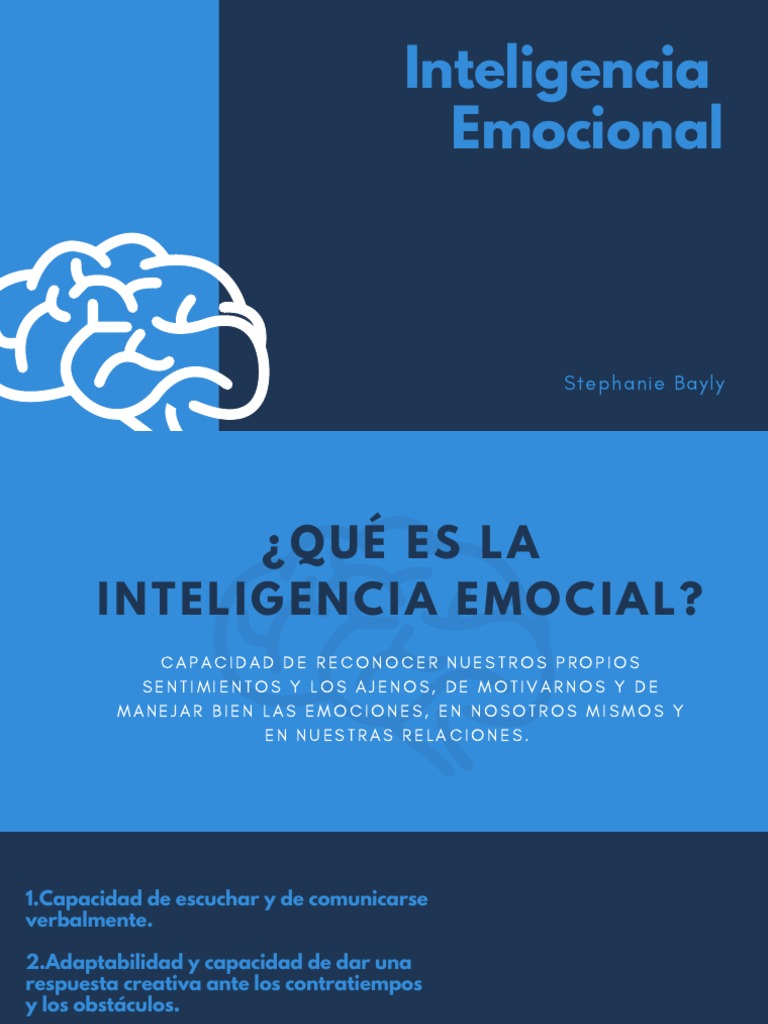 PDF Inteligencia Emocional PDF Las emociones Inteligencia
