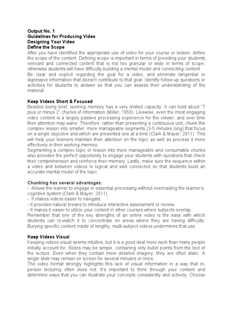 Lesson Plan For Using Video | PDF | Learning | Educational Assessment